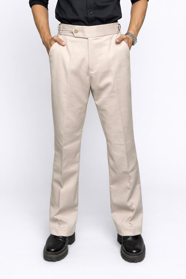 Formal Bootcut Pant - Beige