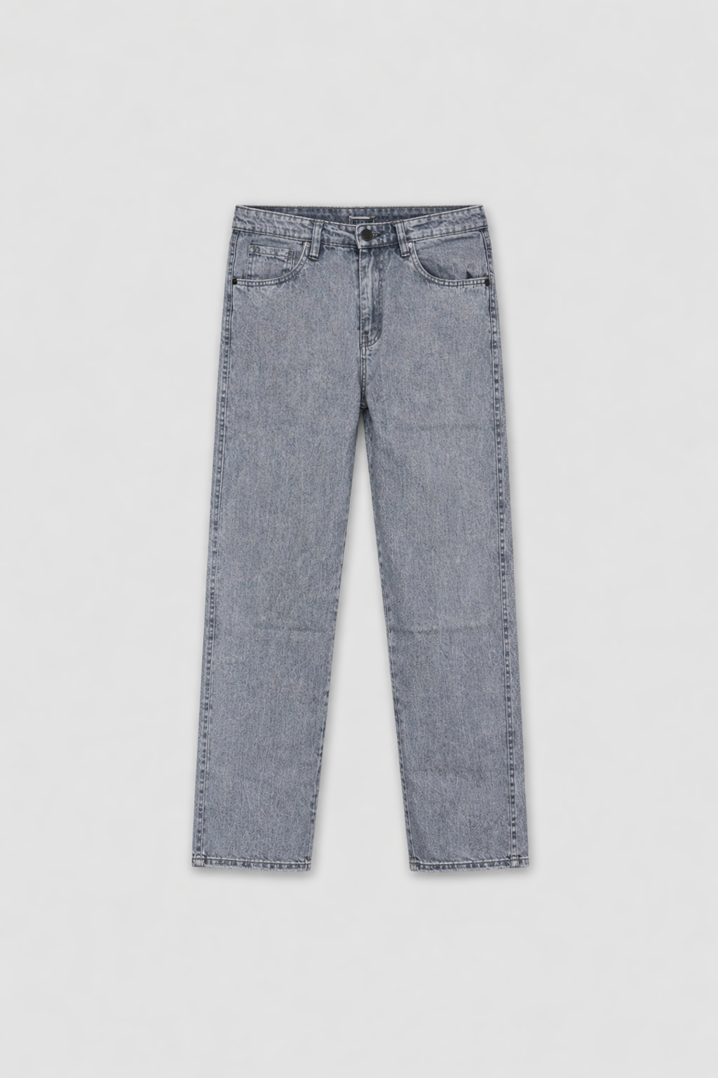 Straight Cut Denim - Light Grey