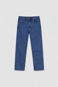 Straight Cut Denim - Dark Blue
