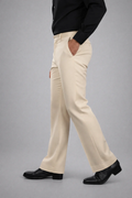 Belt Bootcut Pant - Beige